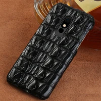 100 genuine crocodile leather phone case for lg v40 covers luxury cases