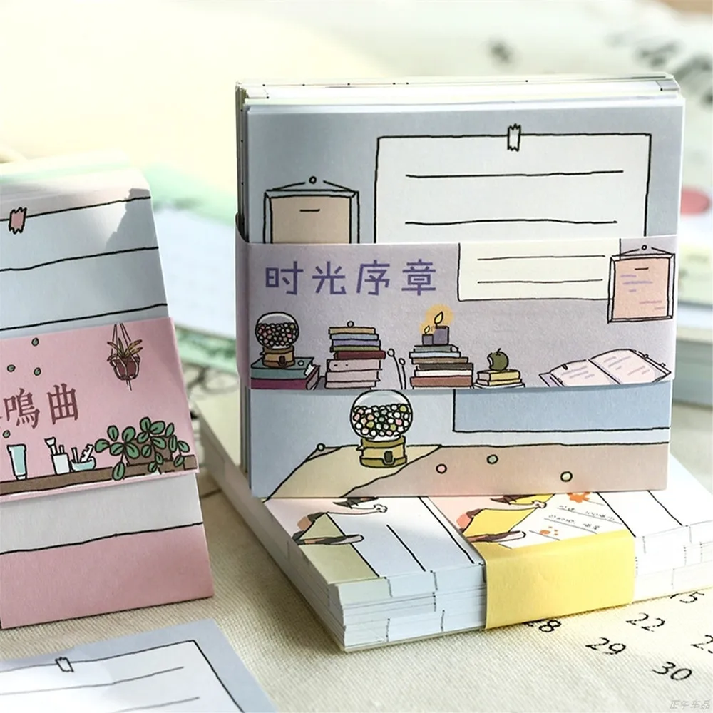 90 шт Kawaii мультфильм Животные блокноты липкие заметки N Times наклейки указательная