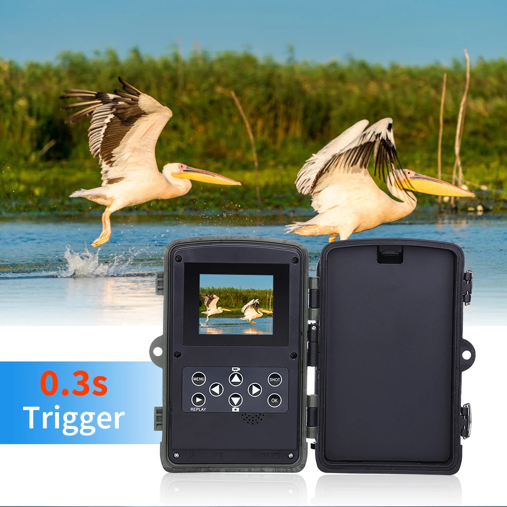 HC801A 16MP низкая светящиеся диодные огни охотничья камера 1080P 0,3 s триггер игра Trail дикая природа фото ловушка скауты охотник камера chasse