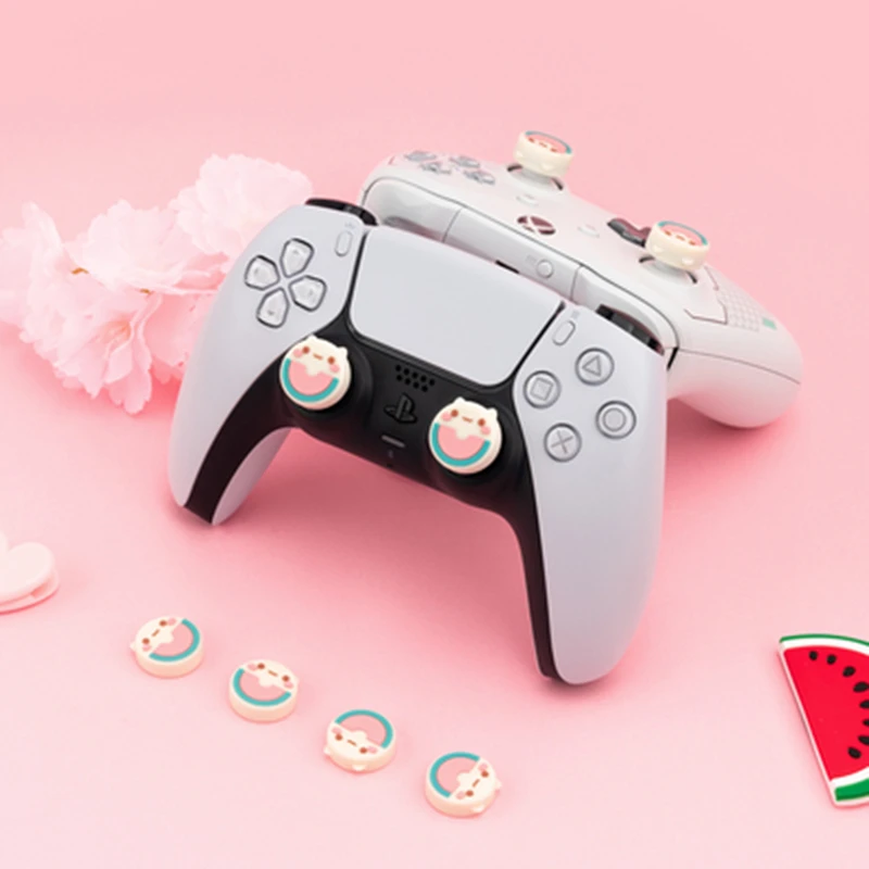 GeekShare PS4 PS5 NS Pro крышка джойстика s симпатичная силиконовая ручка для захвата