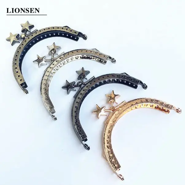 LIONSEN 8 5 см металлическая ручка каркас для кошелька сумка клатч с застежкой монет