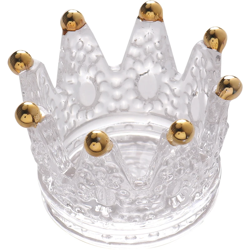 Скандинавский стеклянный стол золотые геометрические подсвечники подсвечник