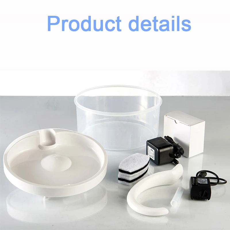 Автоматическая поилка для домашних животных питьевой фонтан со светодиодный