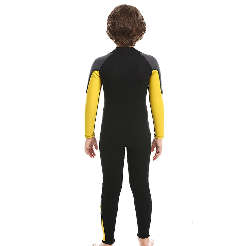 

New Children's Diving Suit 2.5mm Swimsuit Boy's One-Piece Long Sleeve Thick Warm Sunscreen Surfing Snorkeling Suit