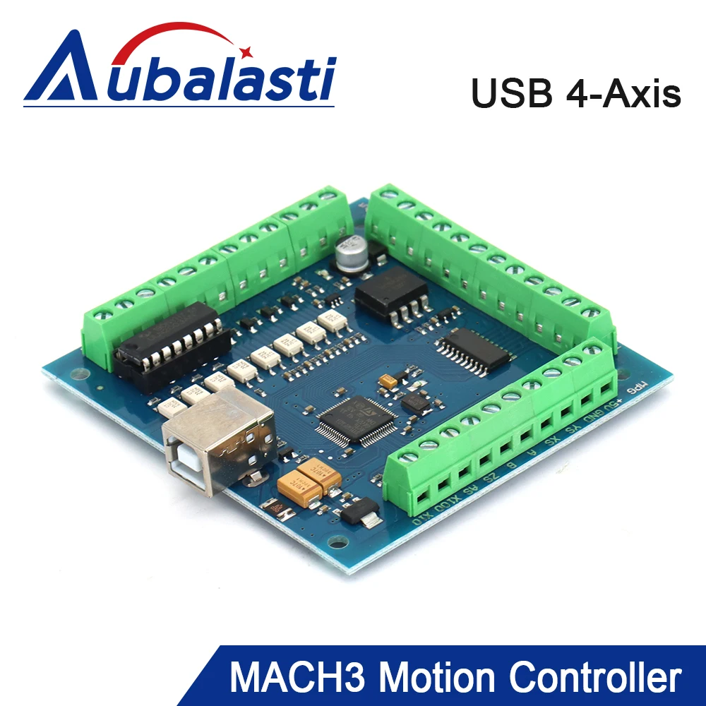 USB-контроллер движения Aubalasti с ЧПУ 100 кГц 4-осевой интерфейс драйвер для гравировки
