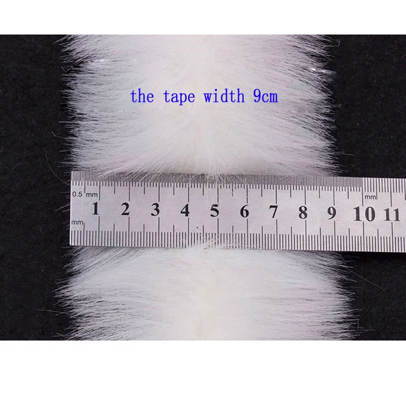 Лента из искусственного лисьего меха пушистая отделка украшение для костюма