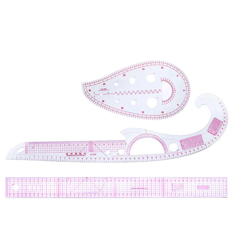 MIUSIE 3 шт./компл. линейки для шитья французский изгиб линейка рисования