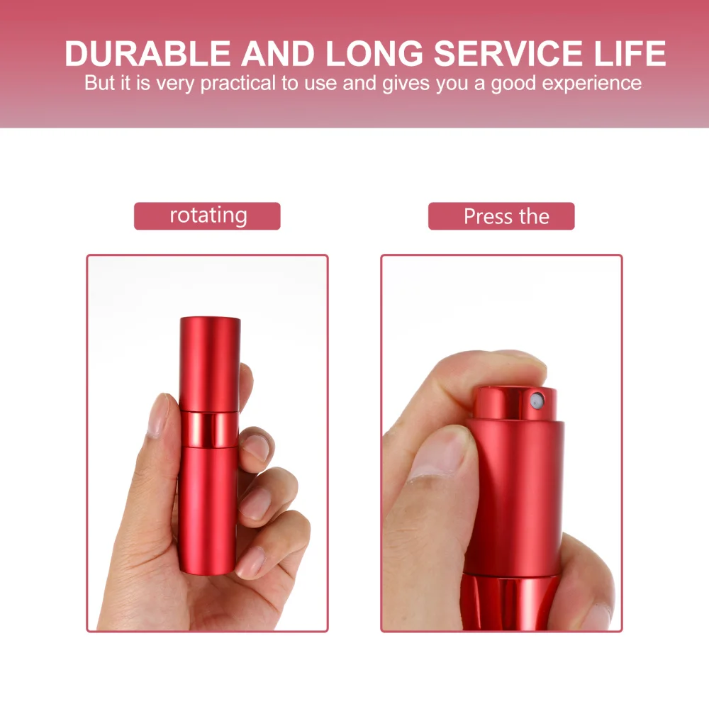 

2pcs 8ml Perfume Atomizer Bottle Exquisite Cosmetic Perfume Vial Travel Bottle