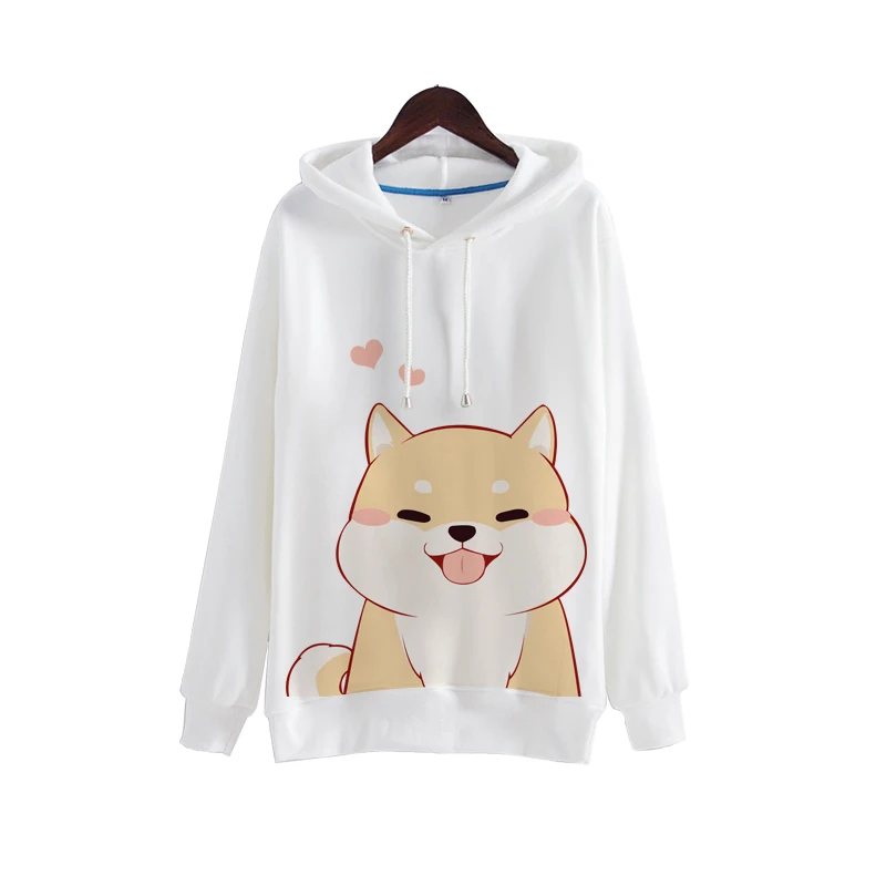 Японские толстовки Doge Kawaii Muco пуловеры Harajuku пальто одежда для косплея милые