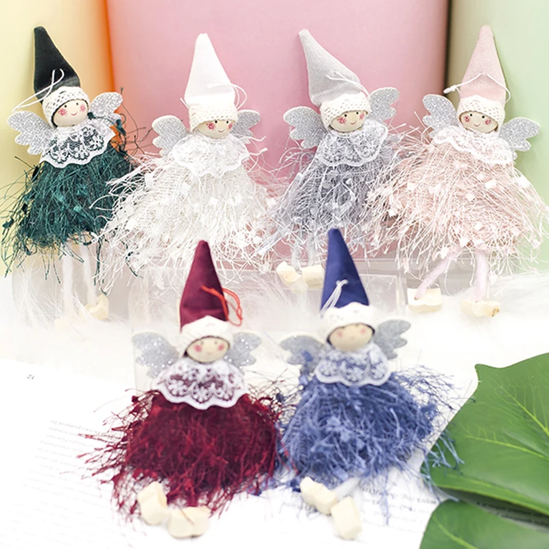 Милый ангел кукла Искусственная елка 2020 подвесное украшение Рождественское для