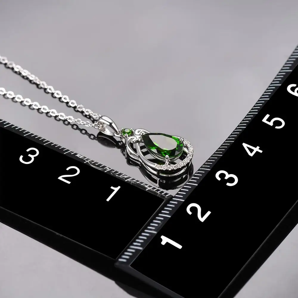 LP алмазный кулон 1.36ct натуральный драгоценный камень хром Твердый 18K 750 Белое
