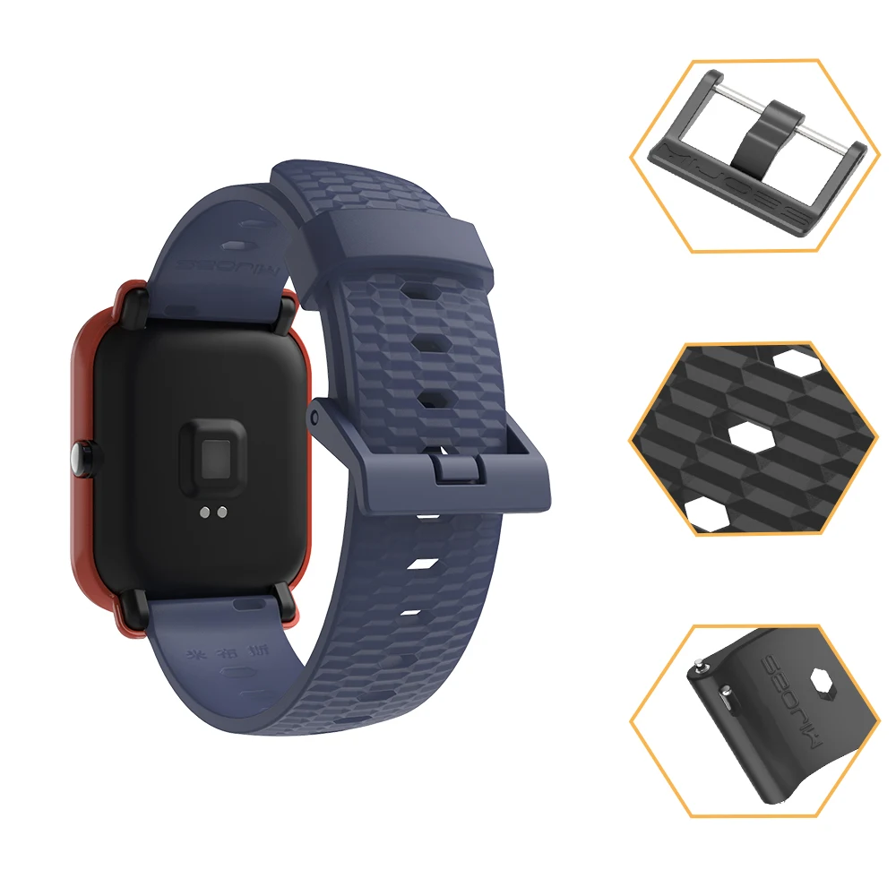 

22mm 20mm Silicone Strap Bracelet Watchband Honeycomb Style for Huawei Samsung Huami Garmin Smart Watch Wristband