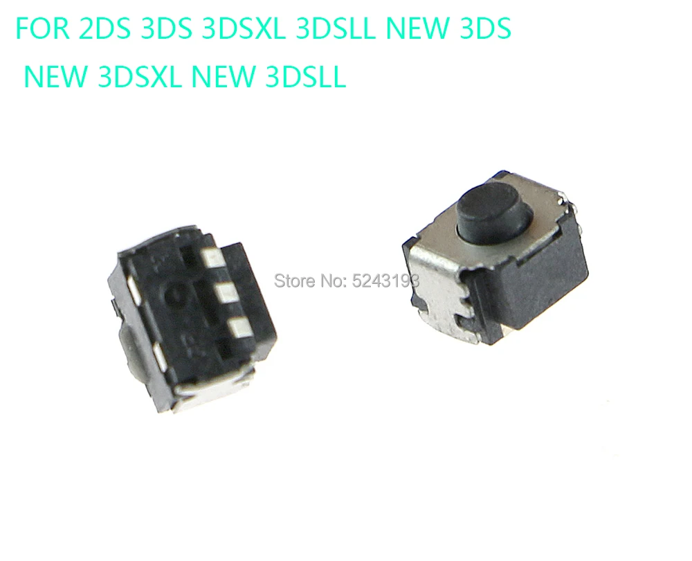 100 шт. Оригинальный Новый микропереключатель LR Кнопка включения для 2ds 3DS 3dsxl 3dsll 3ds