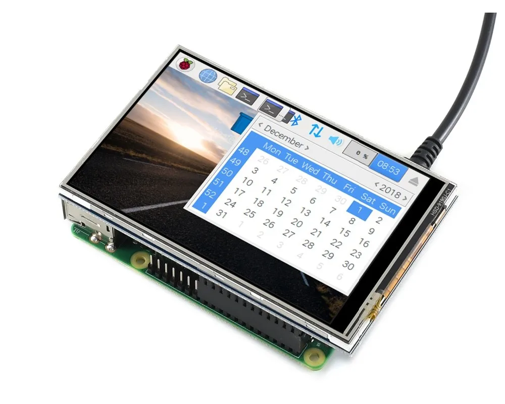 4-дюймовый сенсорный экран TFT LCD для Raspberry Pi RPi (C) 125 МГц высокоскоростной SPI