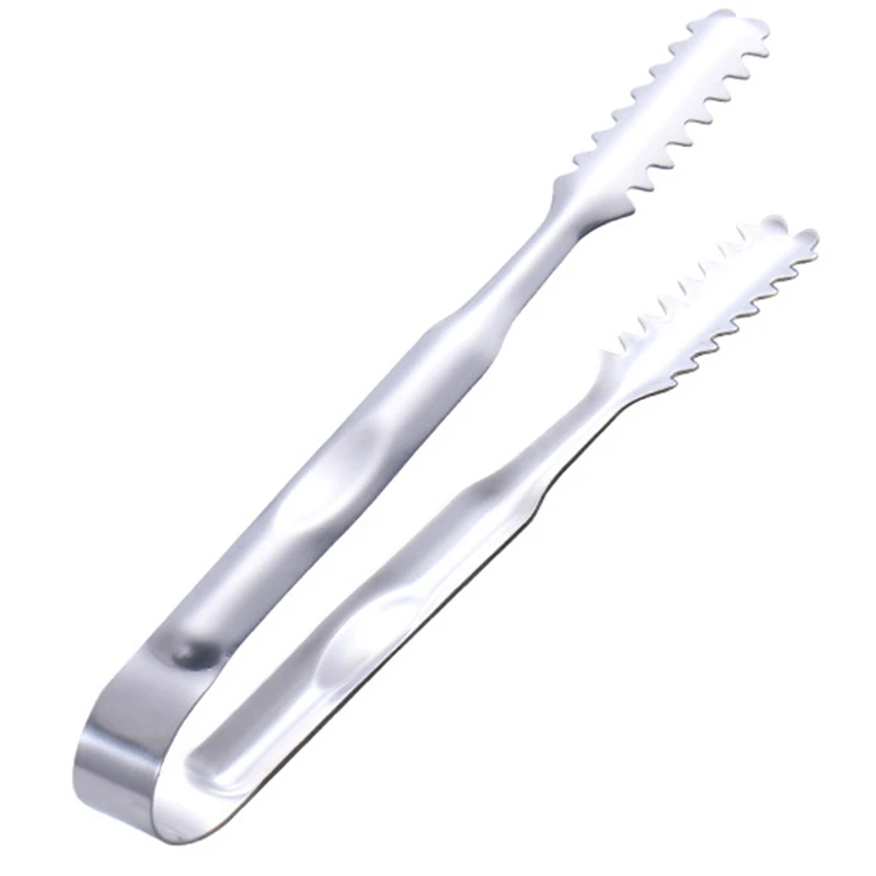 

5inch 7inch 9inch Long BBQ Tongs Non-Slip Handle Stainless Steel Fried BBQ Clip Salad Bread Clamp Kitchen Tools