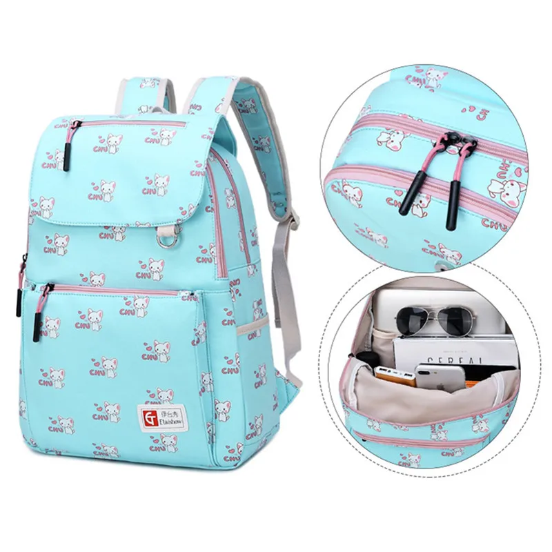 Детские школьные сумки рюкзак с принтом для девочек-подростков рюкзаки 3