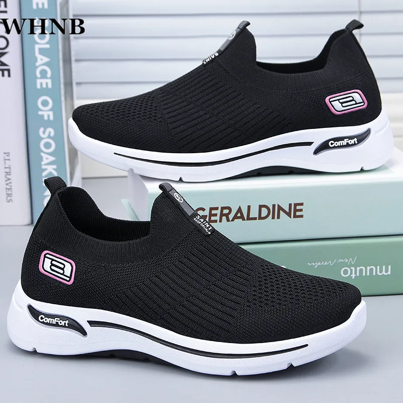 

2021; Кроссовки для отдыха на открытом воздухе сетки мягкая подошва Спортивная обувь в винтажном стиле, однотонный цвет, без шнуровки, низкий ...