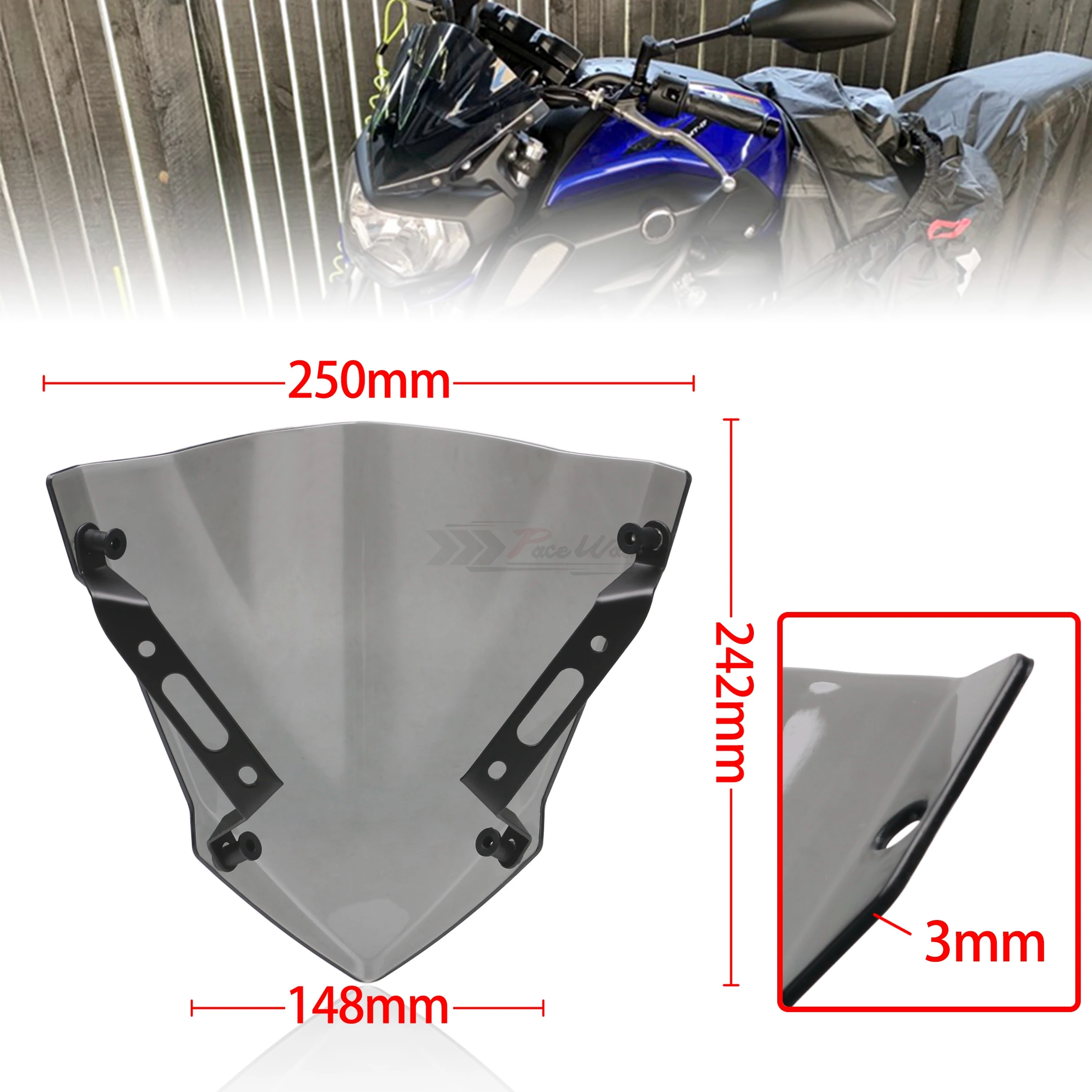 Лобовое стекло аксессуары для мотоциклов апасных Бриз Обтекатели MT07 FZ07 MT FZ 07 YAMAHA