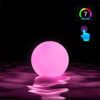 ball rgb floating pool light 3inch 7 8cm rgb color changing led pool ball lights ip67 bath toy for outdoor garden swimming pool