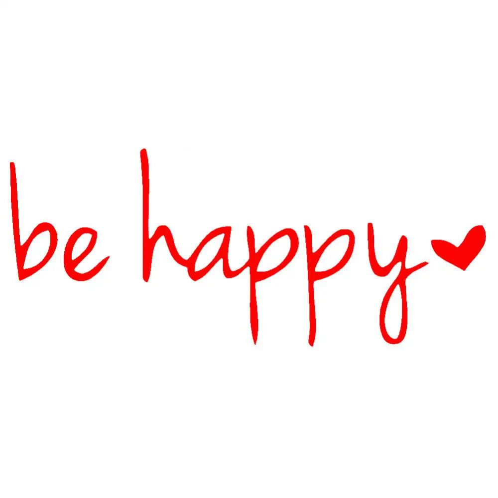 

60% Dropshipping!!Be Happy Letters Reflective Car Vehicle Body Window Decals Sticker Decoration