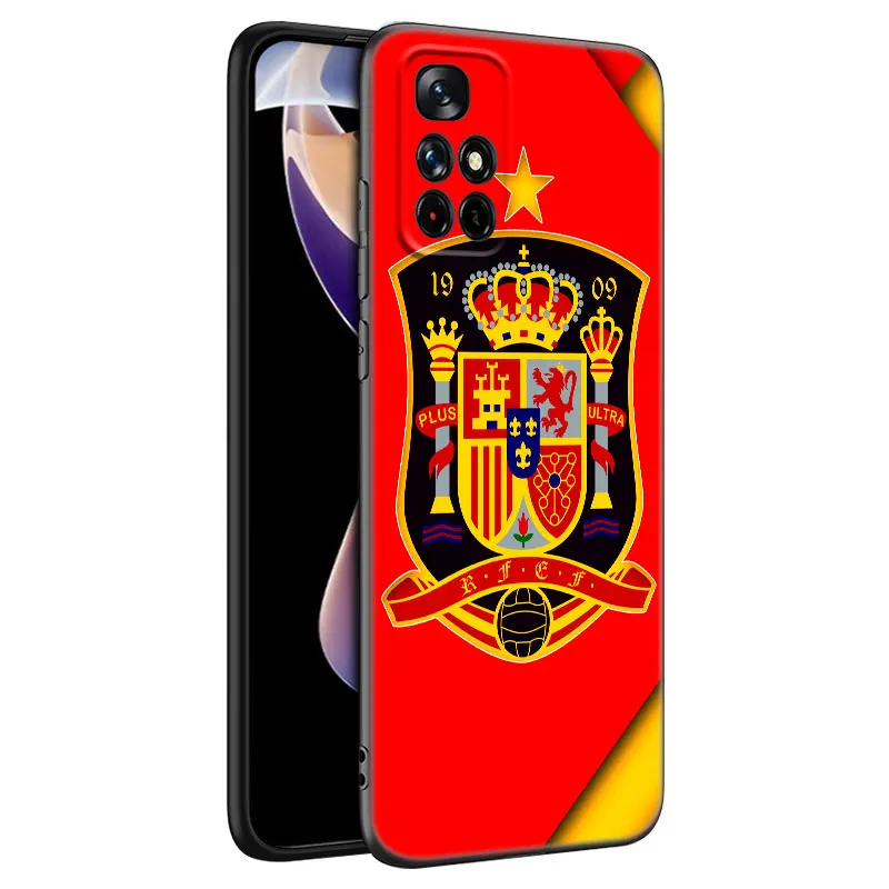 Чехол для телефона с гербом Испании и флагом Xiaomi Redmi Note 11 10 9 8 T Pro 10S 5G 9A 9C 9S мягкий