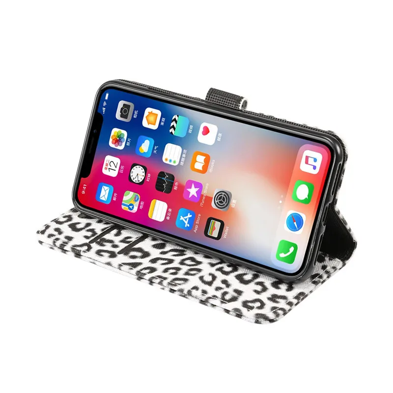 Etui кошелек для Apple iPhone 7 8 Plus чехол мобильные аксессуары Роскошный X Xs max XR 6 6S
