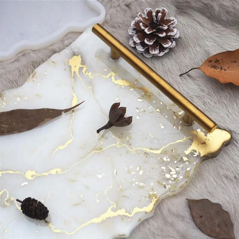 Силиконовая форма для подноса подставки неправильной формы из эпоксидной смолы