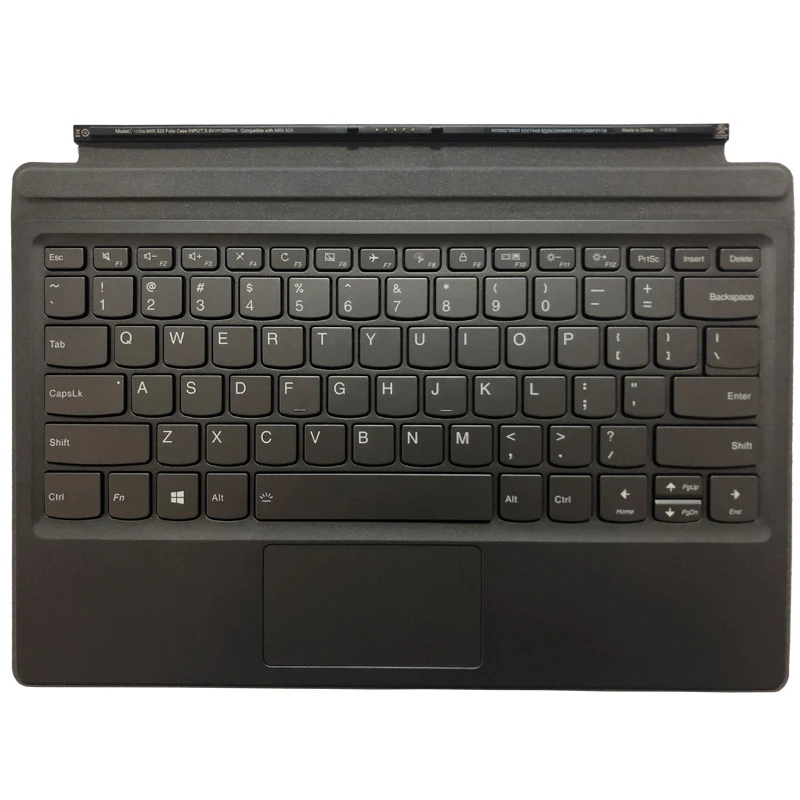 

NEW FOR Lenovo MIIX 520 Folio case MIIX 52X Tablet Dock keyboard US backlit 03X7548