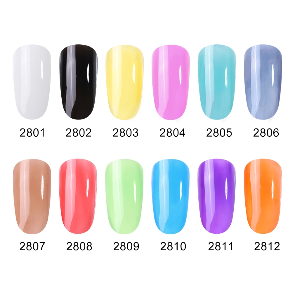 Прозрачный гелевый УФ гель лак для ногтей Полупостоянный полупрозрачный