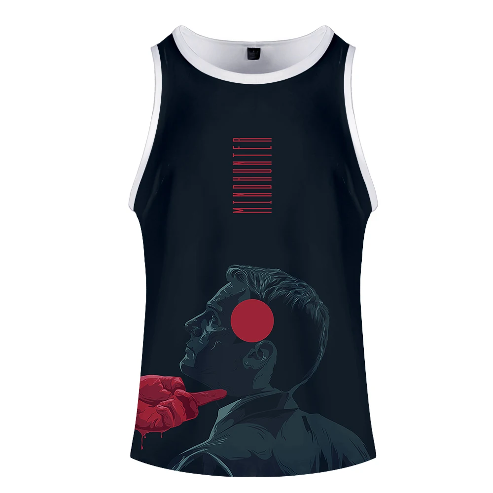 Mindhunter/топ на бретелях с 3D принтом для женщин и мужчин летний крутой жилет без