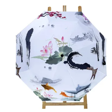 Автоматический Портативный ветрозащитный зонт для женщин складной студенческий