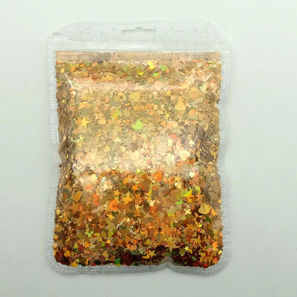 

50gram/lot 3D Nail Sequins Mix Shape Laser Glitter PET Sequin for Nail Art Decoration Body Art Painting Nail DIY Decor