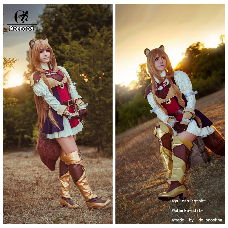 ROLECOS Raphtalia косплей костюм героя косплея из мультфильма Rising of The Shield Tate no Yuusha Nariagari