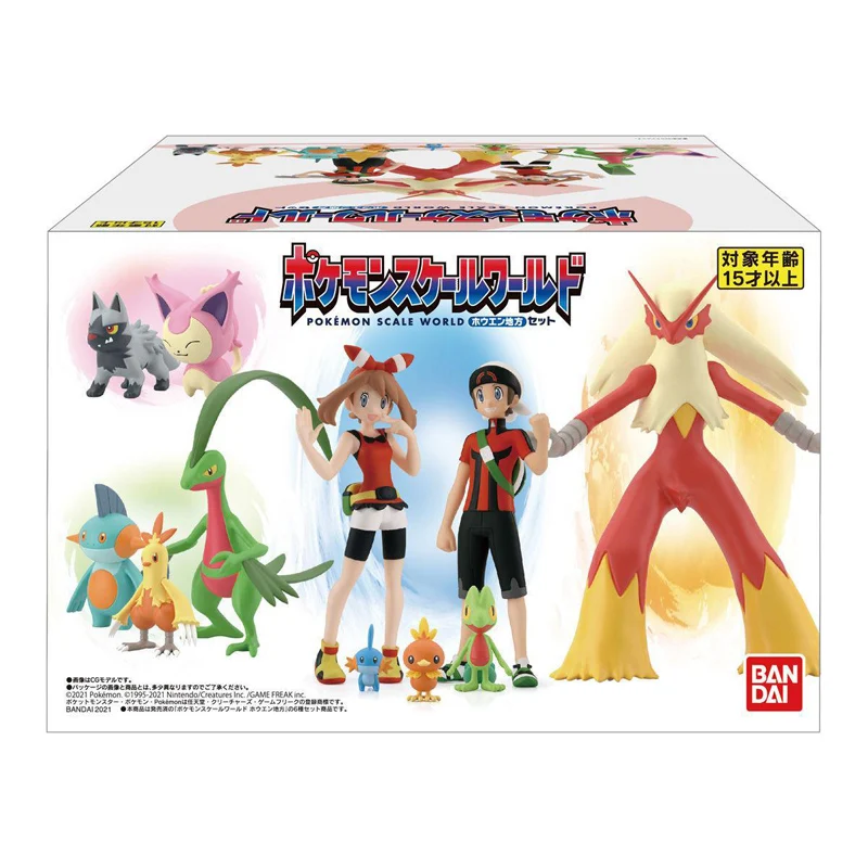1/20 Pokemon Hoenn область Torchic Mudkip Blaziken Коллекционная модель игрушки Аниме Фигурки для