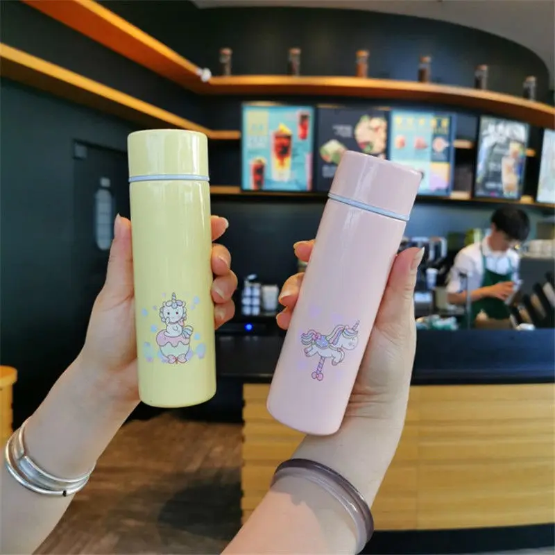 

150ml Mini Cute Cartoon Thermos Portable Unicorn Coffee Tea Water Mug Kids Travel Sport Stainless Steel Vacuum Flask Cup Bottle
