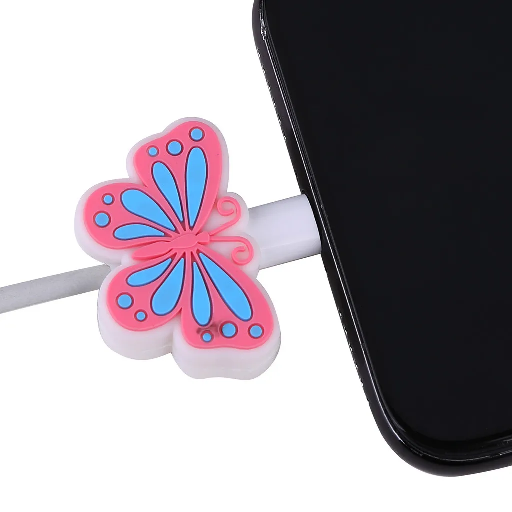 Защита кабеля с мультяшными животными милая намотка для iPhone защита передачи