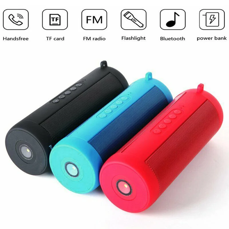 Bluetooth музыкальный бас динамик водонепроницаемый портативный светодиодный