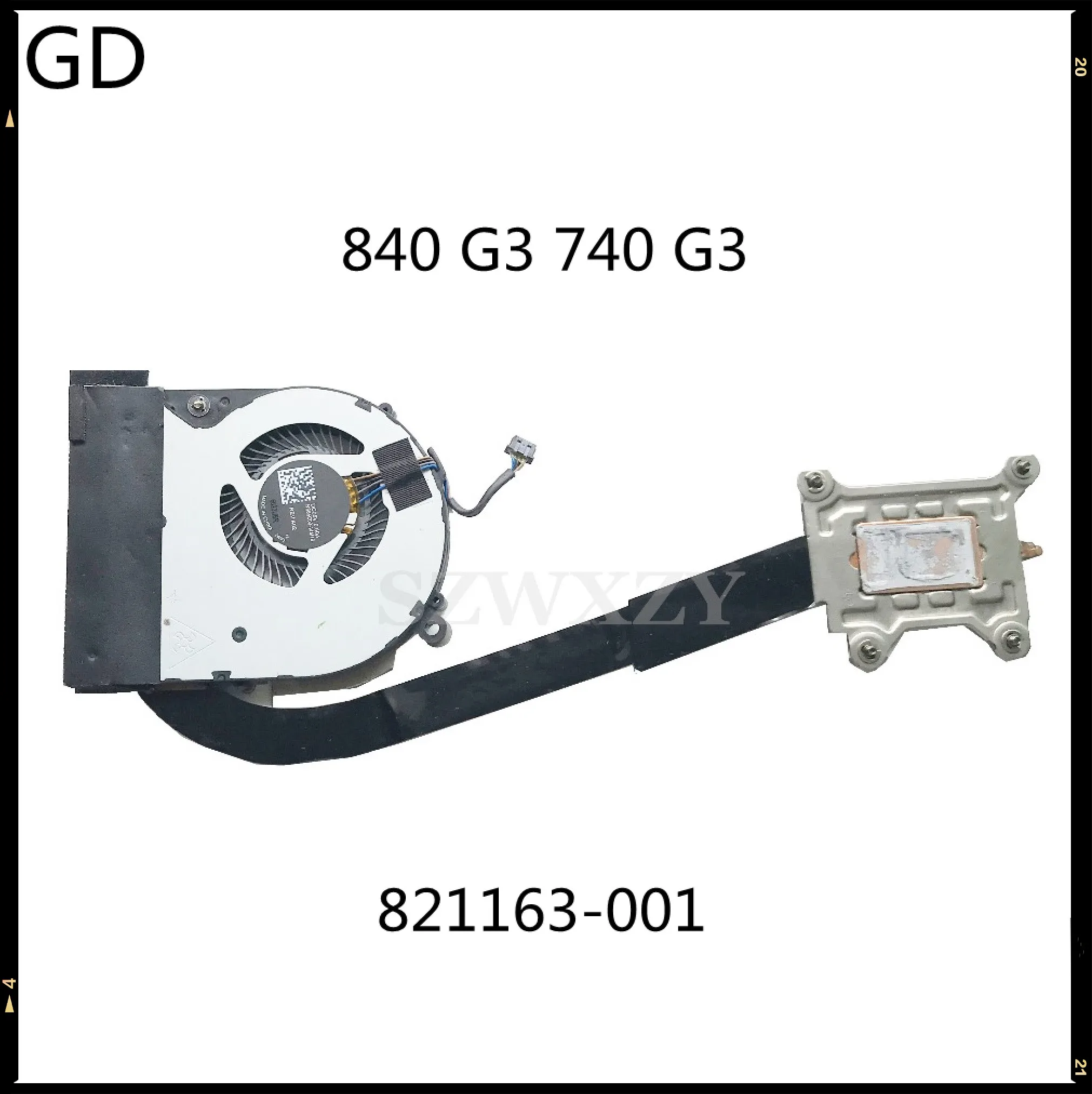 GD оригинал для HP 840 G3 740 серии вентилятор радиатора CPU Радиатор 6043B0178501 821163-001