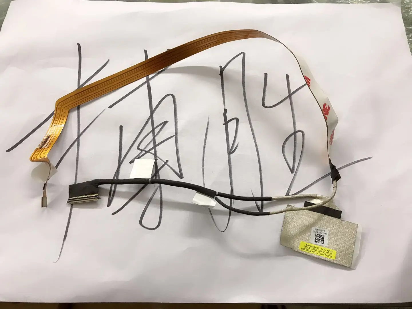 Гибкий провод для видео экрана ноутбука Dell latitude 7400 E7400 LCD LED LVDS лента показа кабеля