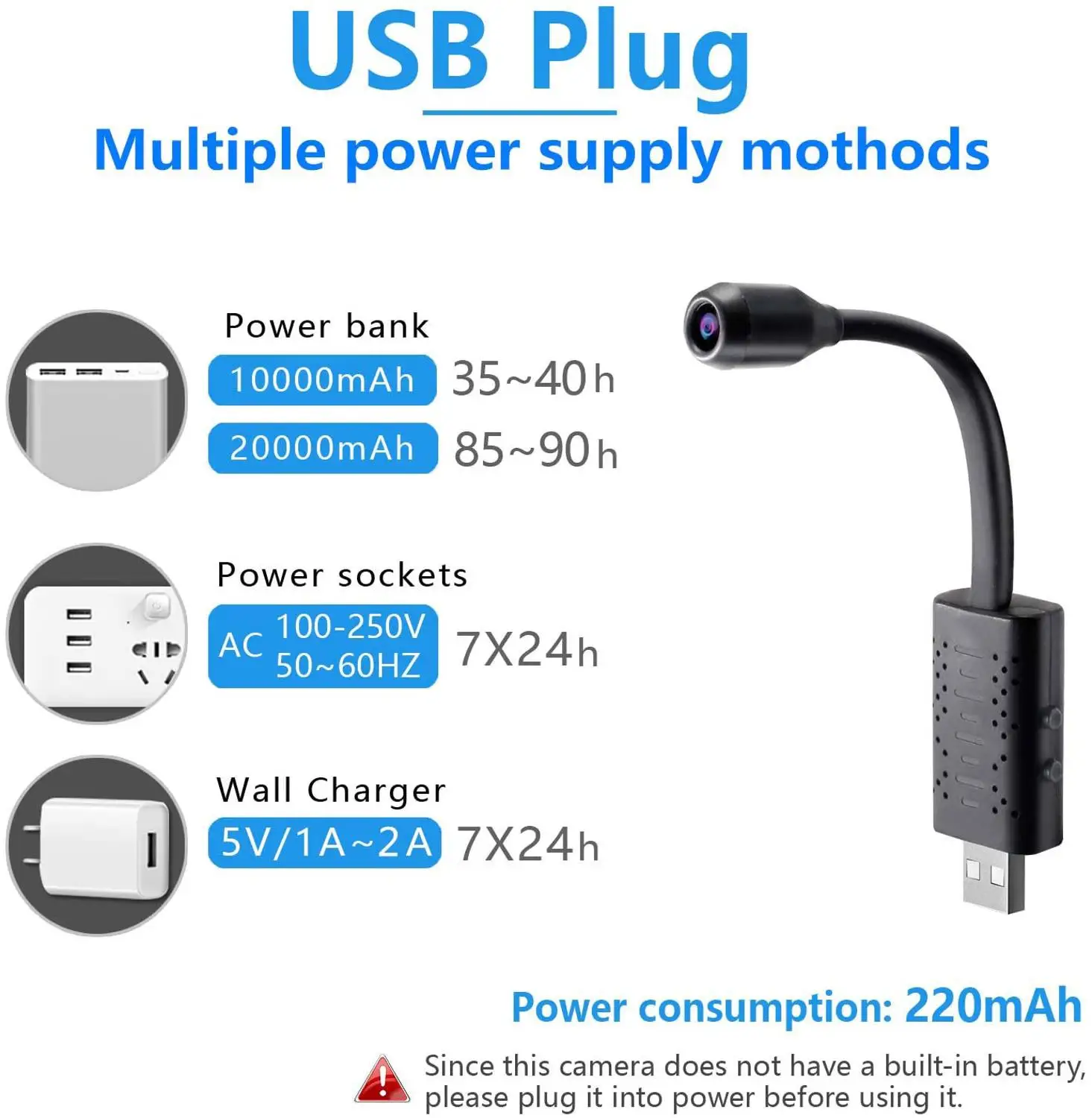 1080P мини USB Wifi камера наблюдения IP s HD Смарт AI Обнаружение человека V380 Pro Auido Запись