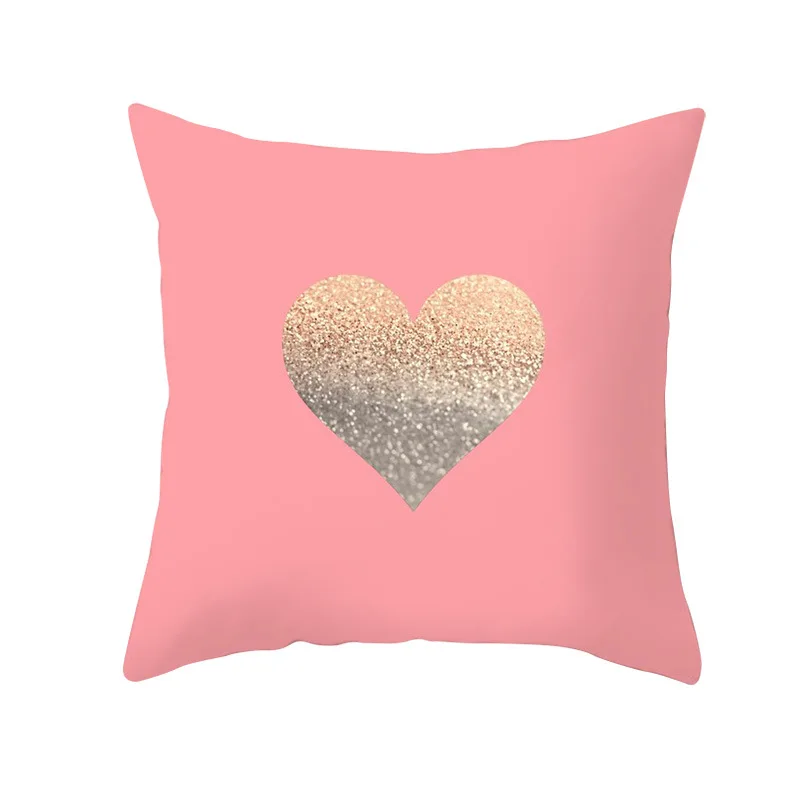 

Pink Rose Gold Pillowcase Pineapple Geometric Valentine's Day Waist Pillowcase Pillowcase Wholesale