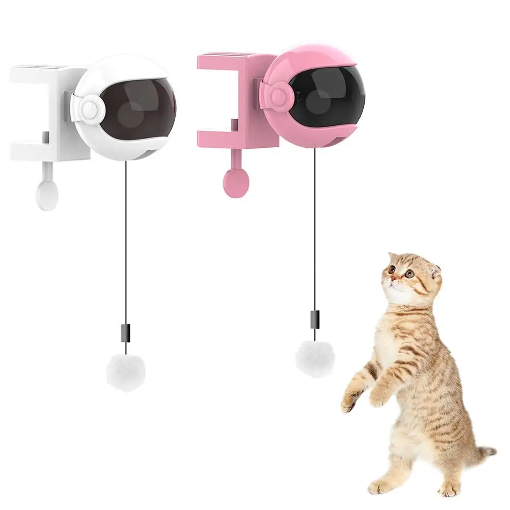 

New Electric Cat Toy Funny Cat Teaser Ball Toy Automatic Lifting Spring Rod Yo-Yo Lifting Ball Interactive Puzzle Smart Pet Toys