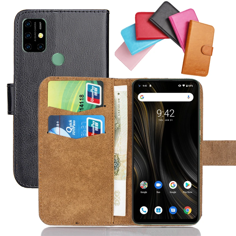 Чехол UMIDIGI Power 3 6 53 дюйма цветов откидной мягкий кожаный чехол Crazy Horse для телефона s