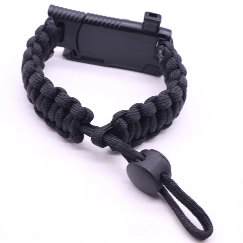Adjustable Camping Hiking Emergency Tactical Survival Braided Rescue Umbrella Rope Outdoor Bracelets Parachute Cord 20-28.5CM | Украшения и