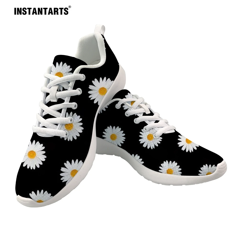Женские сетчатые кроссовки INSTANTARTS милая повседневная обувь на плоской подошве с