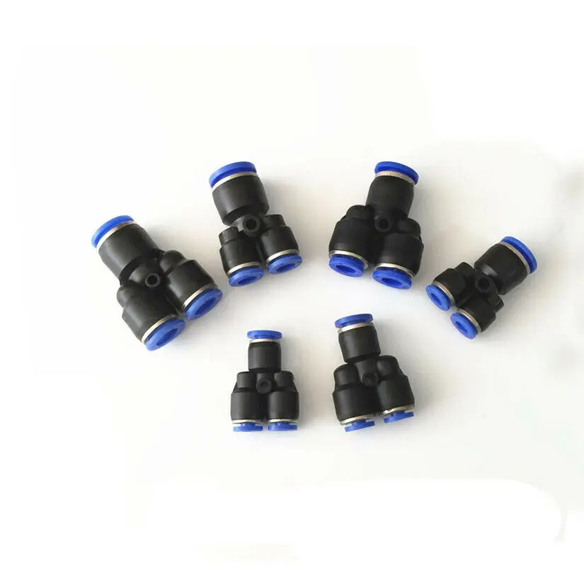 5 шт. Y образные быстроразъемные пневматические фиттинги для труб 4 мм 6 8 10 12 16