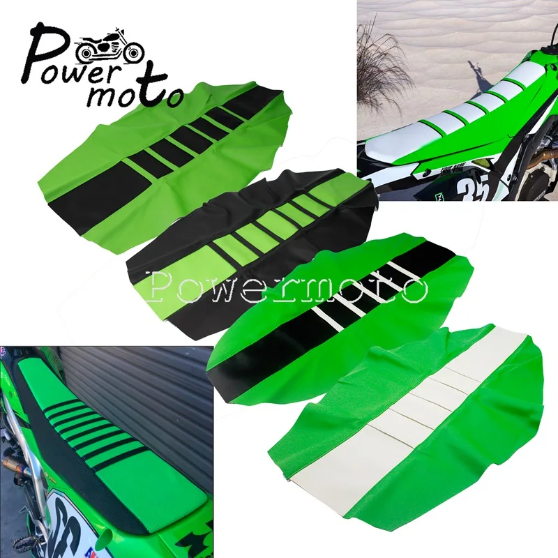 Зеленый ребристый Gripper Enduro двойной чехол для сиденья накладка на сиденье