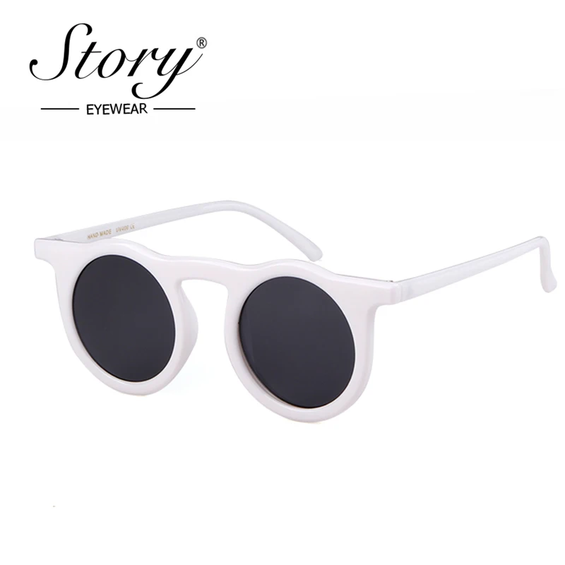 Винтажные Ретро красные маленькие круглые солнцезащитные очки брендовая