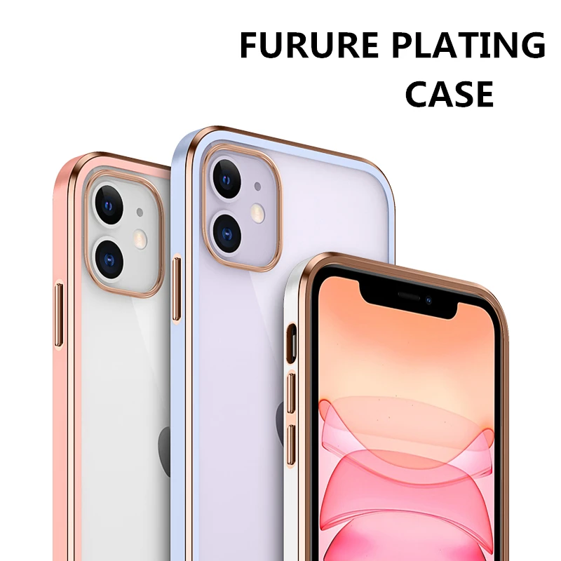 Роскошный мягкий чехол с покрытием для iPhone 12 12Mini 11 Pro MAX XS XR X XSMAX 7 8 Plus SE2020