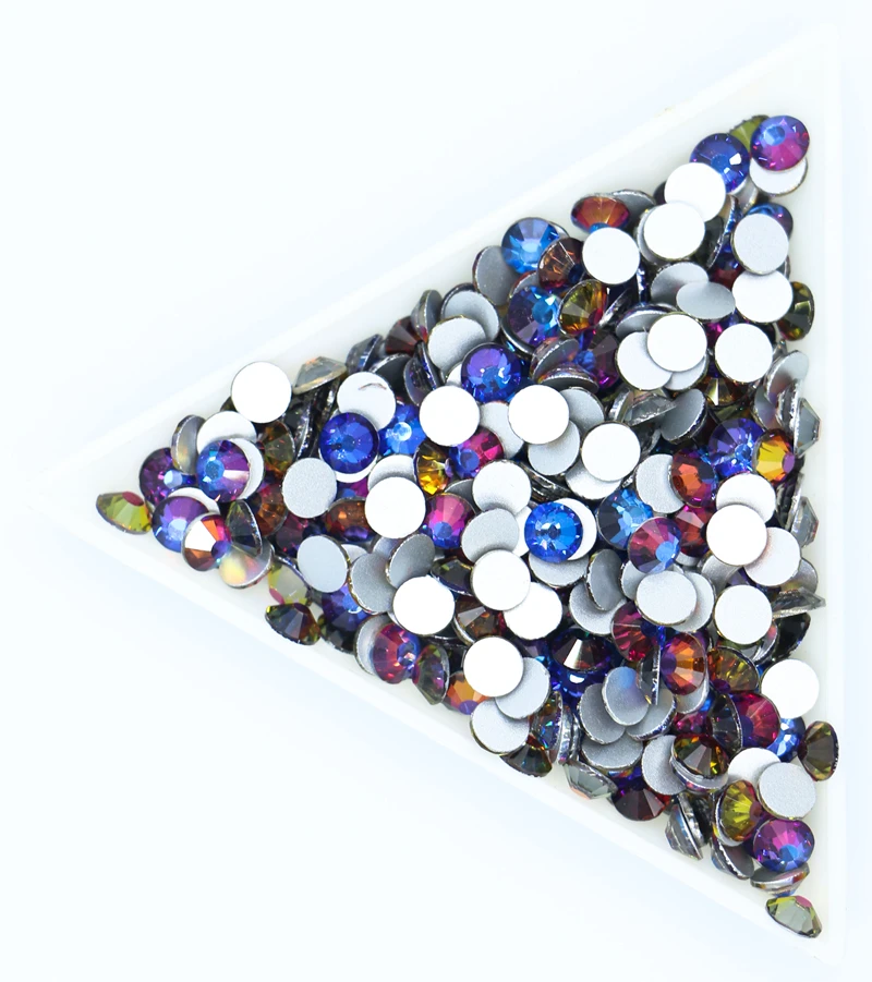 Blue-Red-Volcano 3D Nail Art Rhinestones ss3 ss4 ss5 ss6 ss8 ss10 ss12 ss16 ss20 ss30 ss34 Glass/Crystal Non HotFix Decorations